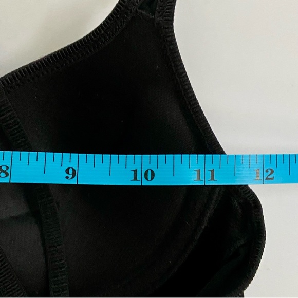 ARDENE Move Padded Bra Black Strappy Unique Silver Chrome Hardware Design - Picture 8 of 11